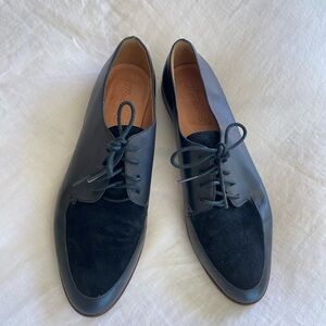 Madewell leather suede loafer black 9.5